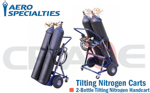 AEROSPECIALTIES/ͨƺ/2-Bottle Tilting Nitrogen Handcart