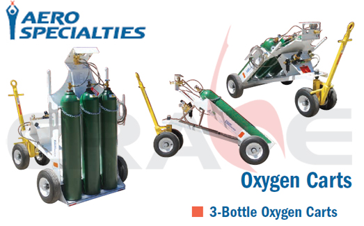 AEROSPECIALTIES/通航飞机3瓶装充氧车/3-Bottle Oxygen Carts